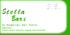 stella bari business card